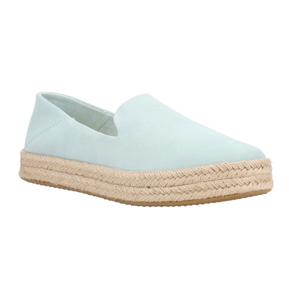 Toms Carolina Suede Espadrille Slip On Flats Women size 6.5